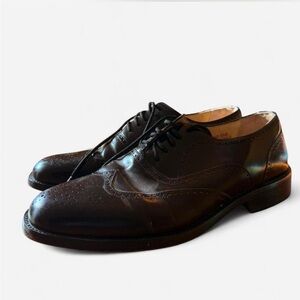 thumbnail image 2 of STACY ADAMS Men's Tan Summit Wingtip Lace-up Oxford Rip 2 of 13